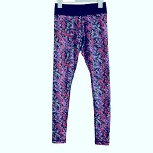 ZUMBA WEAR Spicy Pink Black purple Skinny Leggings Pants size M